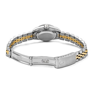 Swiss Crown™ USA Pre-owned Rolex-Independently Certified Steel and 18k 26mm Jubilee Datejust Champagne Dial and Fluted Bezel Watch