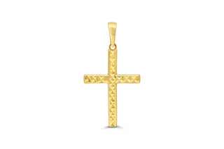 10K Yellow Gold Cross Charm