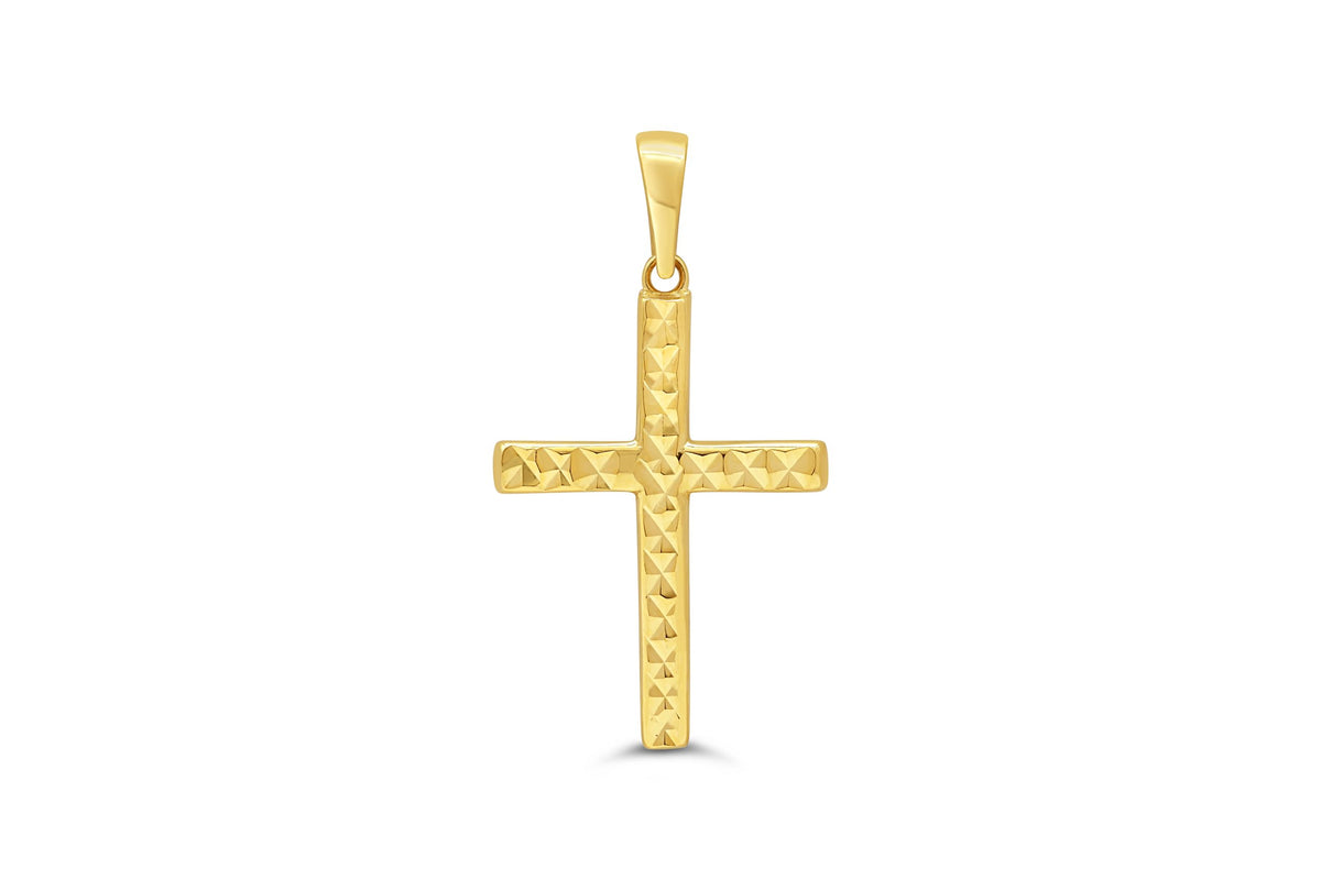 10K Yellow Gold Cross Charm