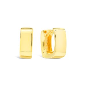 10K Yellow Gold Hoop / Huggie Earring