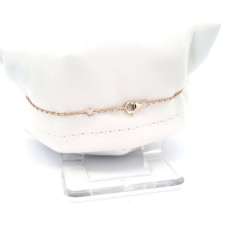 Pulsera de diamantes en oro amarillo y blanco de 14 quilates