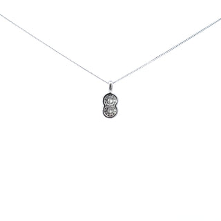 Colgante de diamantes de 0,33 quilates en oro blanco de 10 quilates, 18"