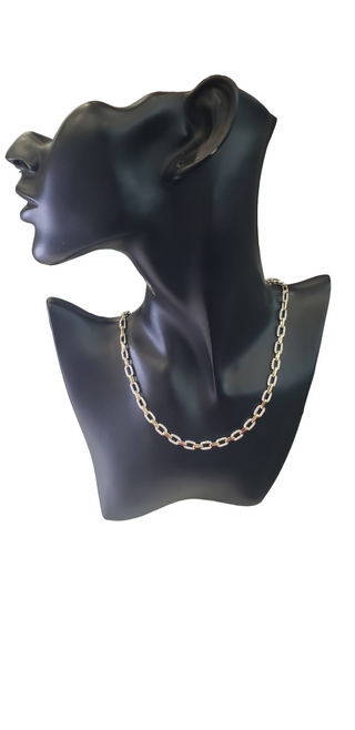 14K White and Yellow Gold Diamond Pendant, 18"