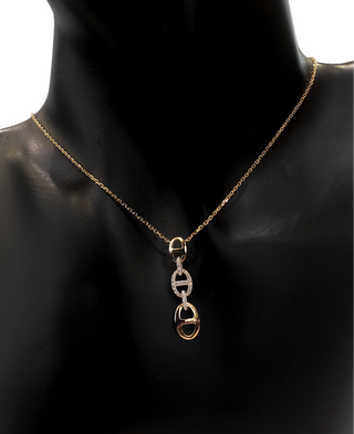 Colgante de diamantes de 0,15 quilates en oro amarillo de 14 quilates