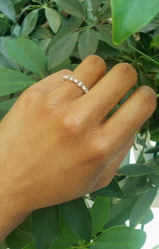 Anillo de diamantes de 0,29 quilates en oro blanco de 14 quilates