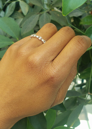 Anillo de diamantes de 0,29 quilates en oro blanco de 14 quilates