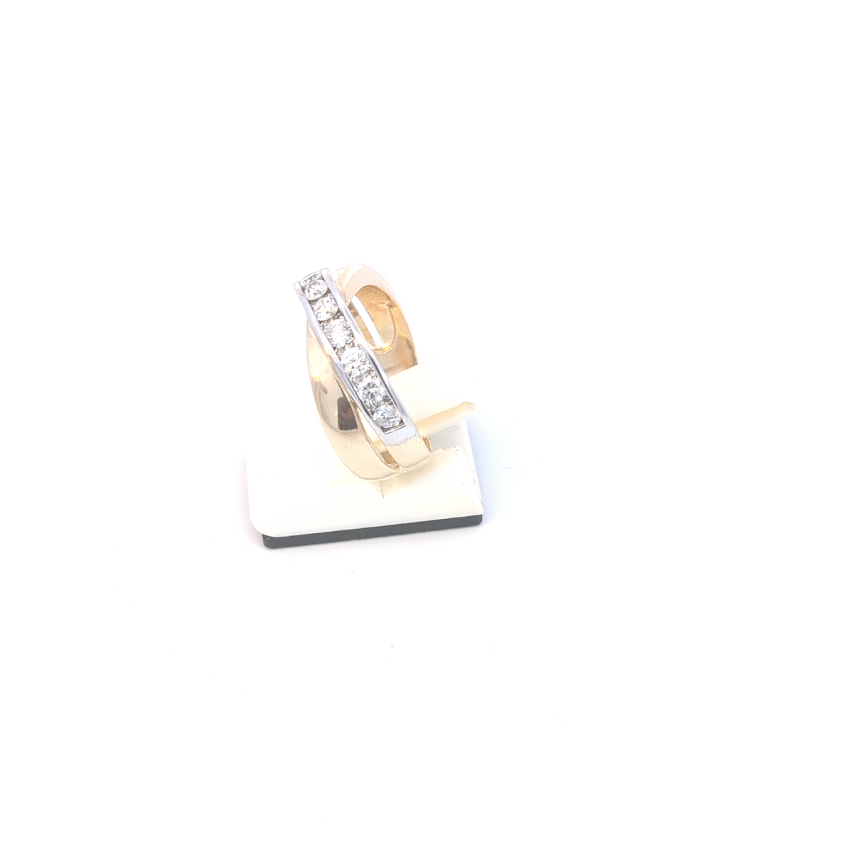 10K 2 Tone Gold 0.74cttw Diamond Ring