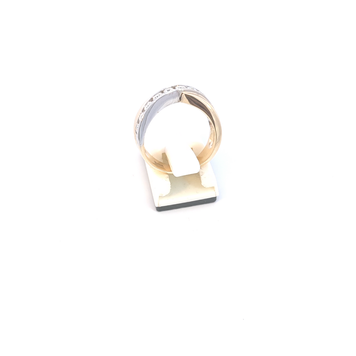 10K 2 Tone Gold 0.74cttw Diamond Ring