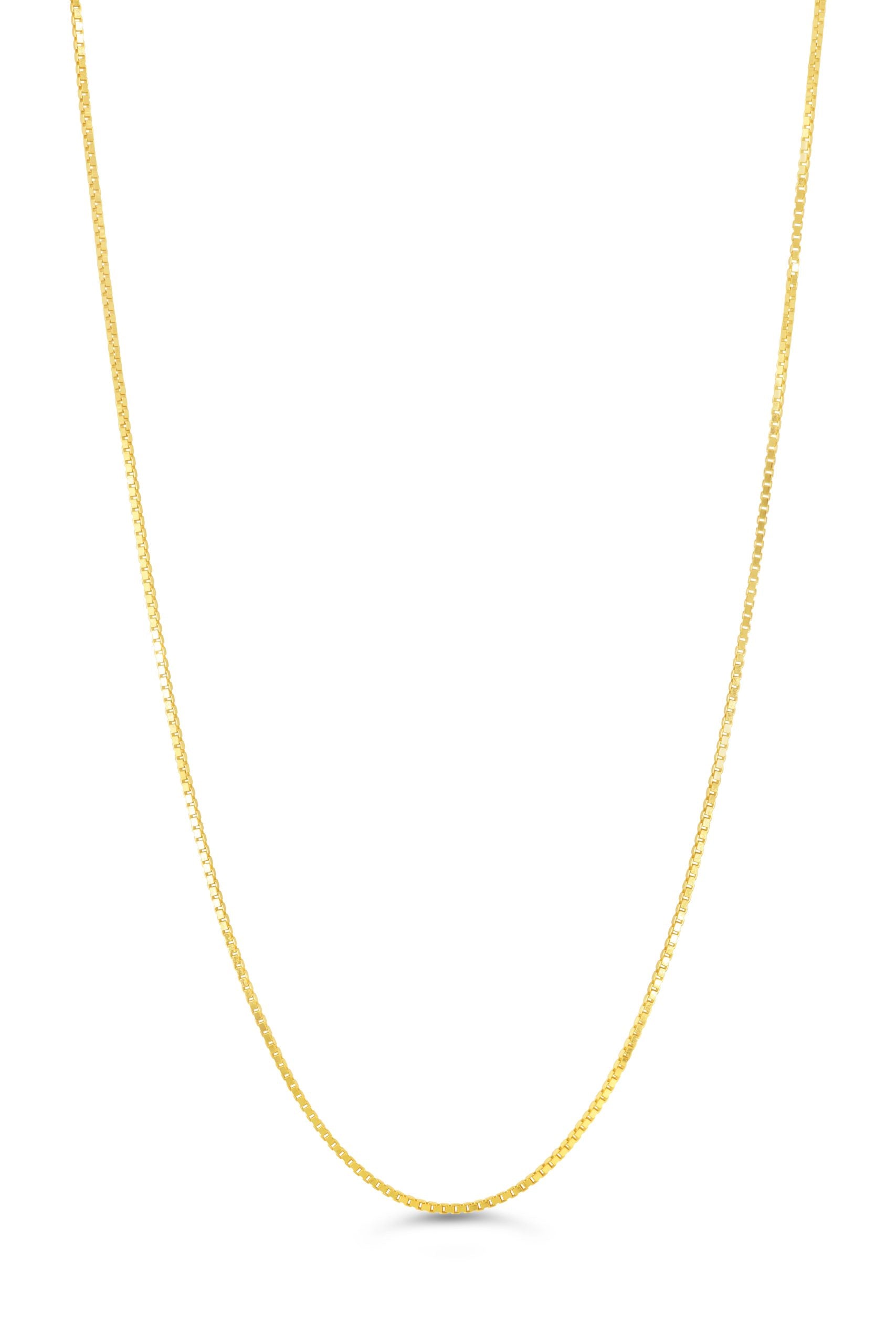 10K Yellow Gold Italian Box Chain 18"