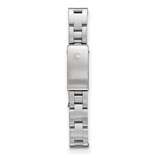 Swiss Crown™ USA Pre-owned Rolex-Independently Certified Steel 26mm Oyster Datejust Mother of Pearl Diamond Dial and 18k Fluted Bezel Watch