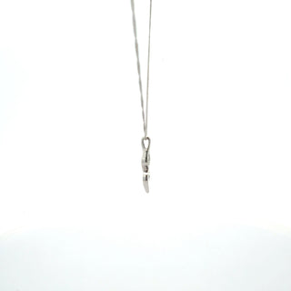 10K White Gold 0.20cttw Diamond Necklace