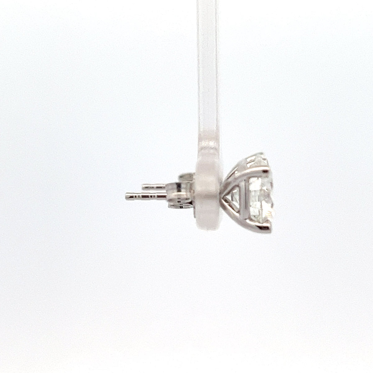 14K White Gold 4cttw Lab Grown Diamond Stud Earrings