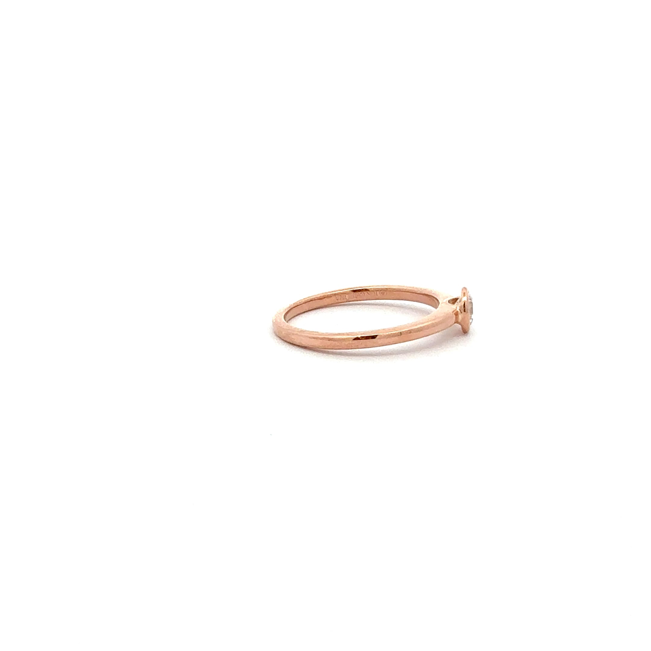 10K Rose Gold 0.25cttw Rose Gold Diamond Ring - 4