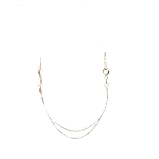 10K White Gold Infinity Bracelet 7"