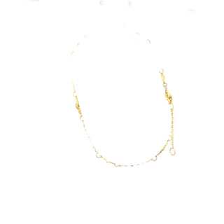 10K Yellow Gold Adjustable Bracelet 6.5-7.5"
