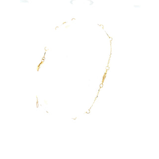 10K Yellow Gold Adjustable Bracelet 6.5-7.5"