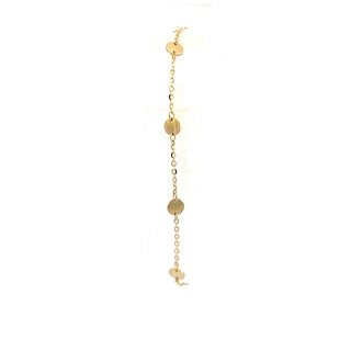 10K Yellow Gold Adjustable Bracelet 6.5-7.5"