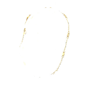 10K Yellow Gold Adjustable Bracelet 6.5-7.5"