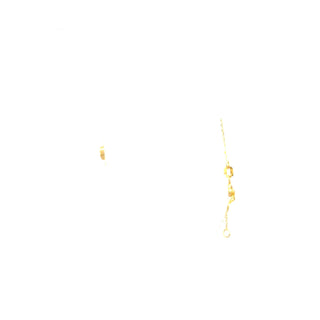 10K Yellow Gold CZ Adjustable Bracelet 6.5-7.5"
