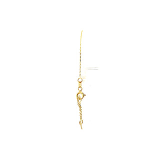 10K Yellow Gold CZ Adjustable Bracelet 6.5-7.5"