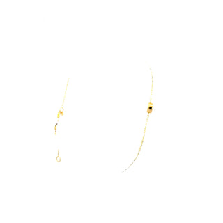 10K Yellow Gold CZ Adjustable Bracelet 6.5-7.5"