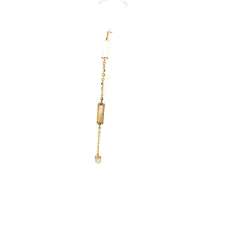 10K Yellow Gold Mother of Pearl Bracelet 6.5-7.25"