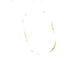 10K Yellow Gold Mother of Pearl Bracelet 6.5-7.25"
