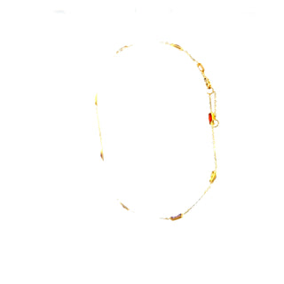 10K Yellow Gold Multicolor stone Bracelet 7.5"