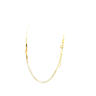 10K Yellow Gold Infinity Bracelet 7"
