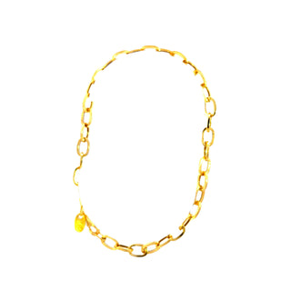 10K Yellow Gold Hollow Rolo link Bracelet 7.5"