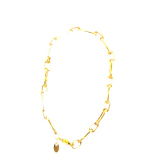 10K Yellow Gold Hollow Oval link Bracelet 8"