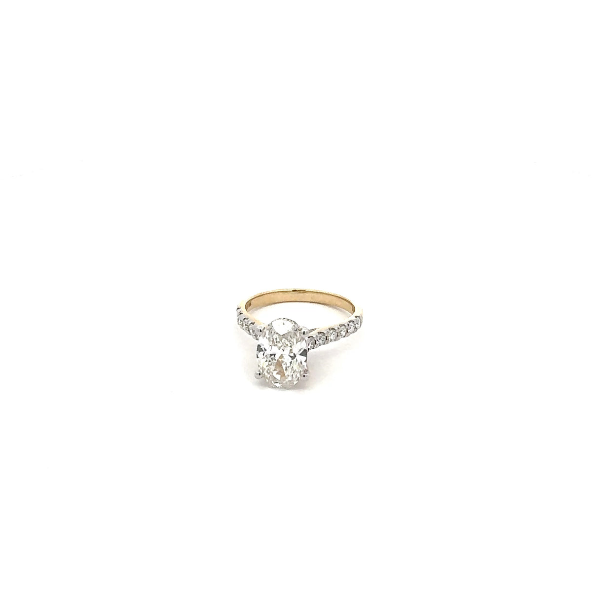 14K Yellow Gold 2.50 cttw Lab Grown Diamond Engagement Ring - Size 6.5