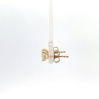 Aretes de oro amarillo de 14 quilates con diamantes cultivados en laboratorio de 1,05 quilates