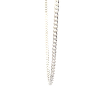 Sterling Silver 3.7mm Curb Chain, 22"