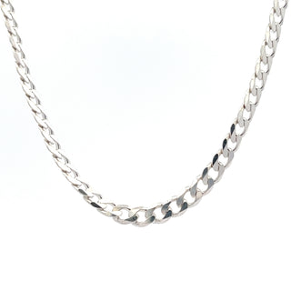 Sterling Silver 3.9mm Curb Chain 20"