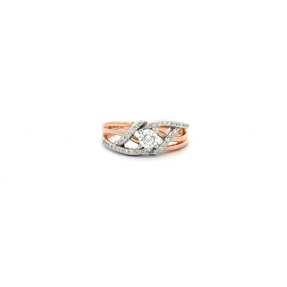 14K Rose and White Gold Two-Tone 0.50cttw Canadian Diamond Ring