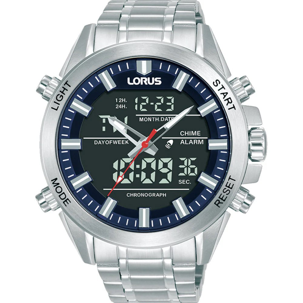 Lorus Sports - RW665AX-9 - Duo Display - Alarm Chronograph