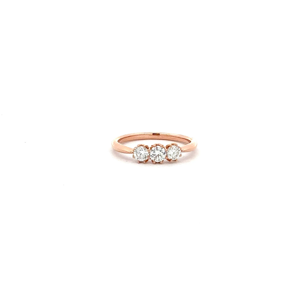 14K Rose Gold 0.50cttw Maple Leaf Canadian Diamond Ring