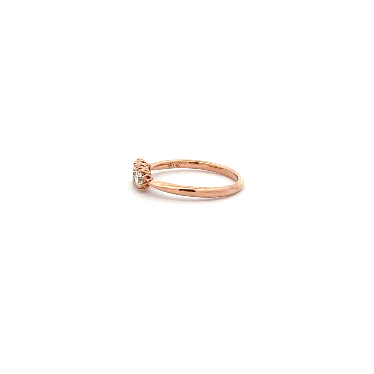 14K Rose Gold 0.50cttw Maple Leaf Canadian Diamond Ring