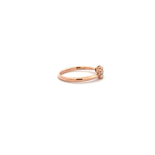 14K Rose Gold 0.50cttw Maple Leaf Canadian Diamond Ring