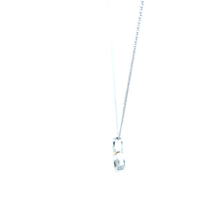 10K White and Yellow Two Tone Pulse 0.30cttw Diamond Necklace