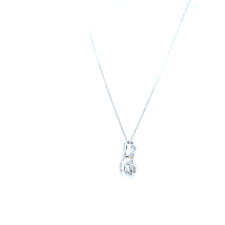 10K White and Yellow Two Tone Pulse 0.30cttw Diamond Necklace