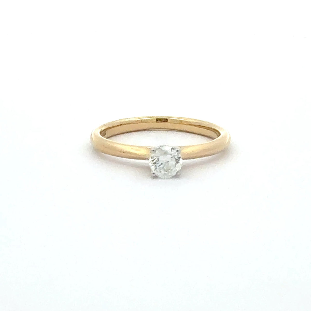 14K Yellow and White Gold 0.31cttw Canadian Diamond Ring