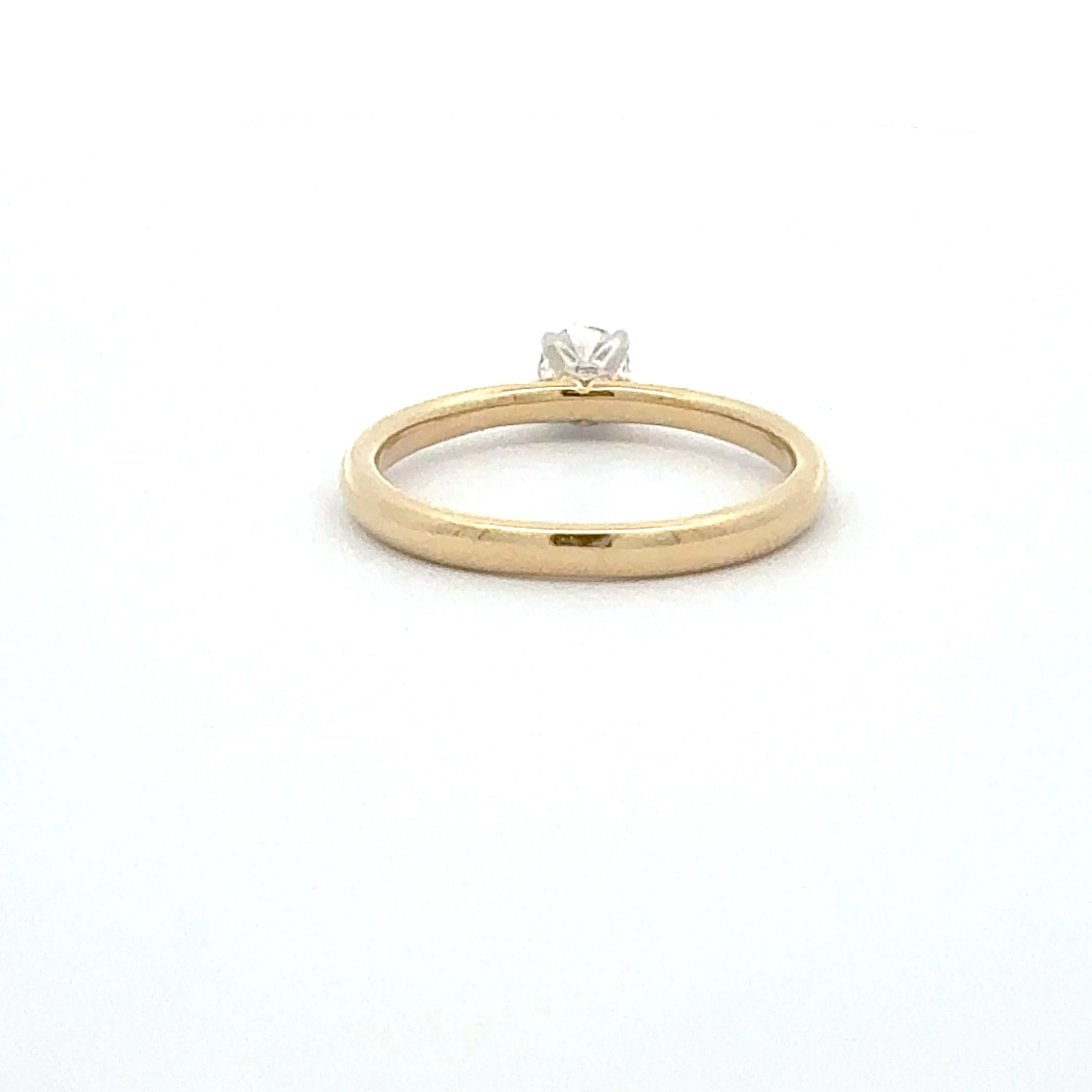 14K Yellow and White Gold 0.31cttw Canadian Diamond Ring - 4