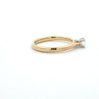 14K Yellow and White Gold 0.31cttw Canadian Diamond Ring