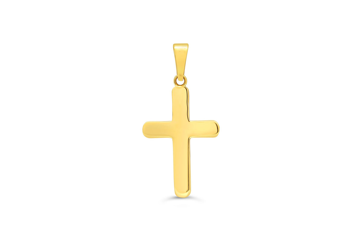 10K Yellow Gold Cross Charm