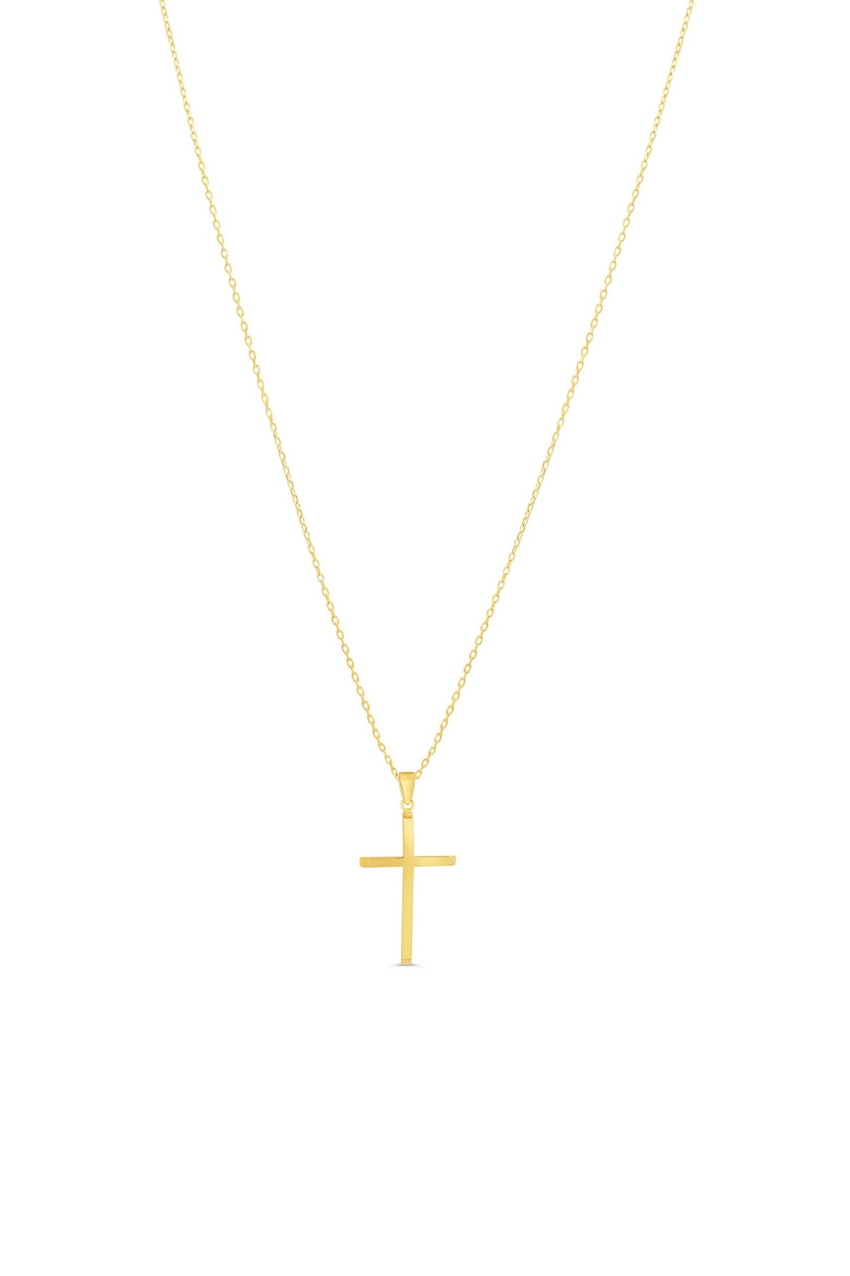 10K Yellow Gold Cross Charm
