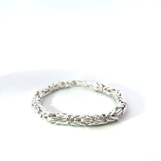 925 Sterling Silver 5.9mm Kings Link - 7 Inches