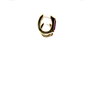 Solitaire Earrings With Baguette Color Stone
