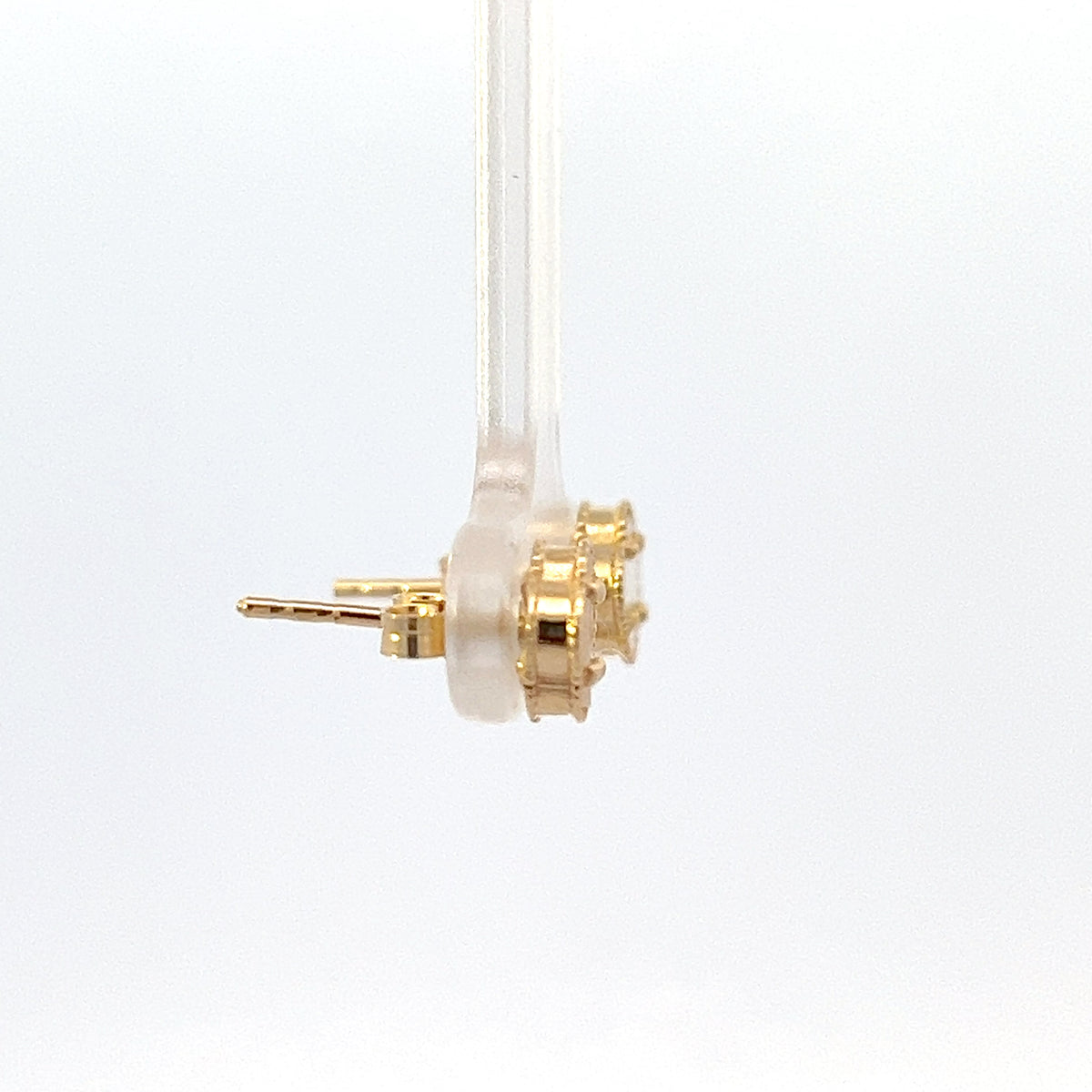 10K Yellow Gold Clover Stud Earrings